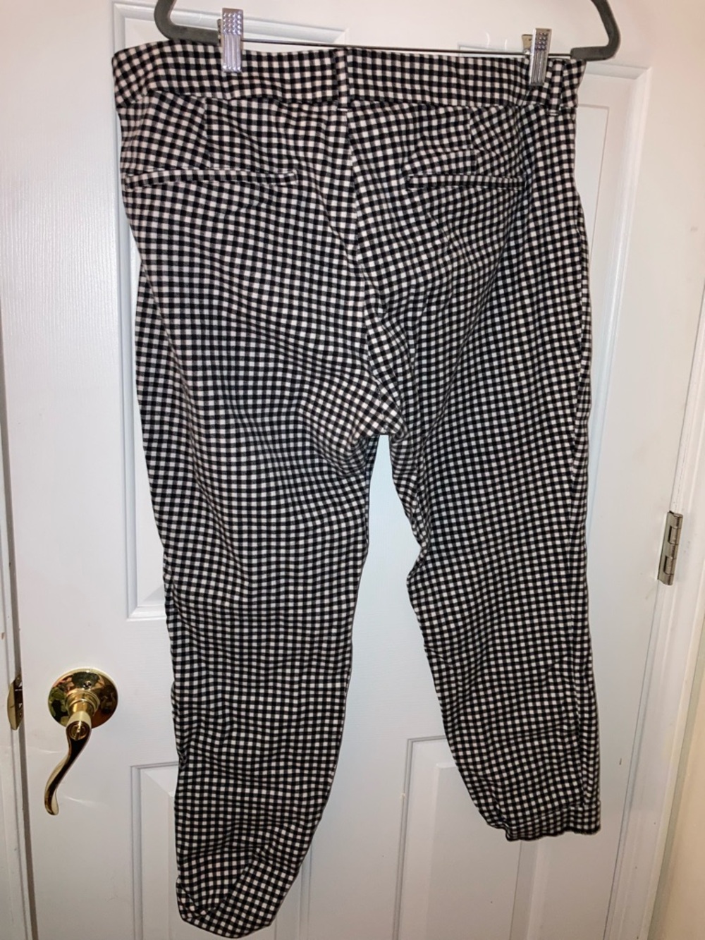 Old Navy Black & White Gingham Skinny Pants - Picture 3 of 4